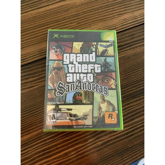 Grand Theft Auto San Andreas 2nd edition 2005 - Original Xbox Game NEW SEALED - Picture 1 of 12